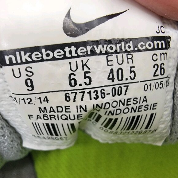 Nike Orive NM Sneakers Women’s Sz 9 Gray Silver Running 677136-007 Bling Swoosh - Picture 11 of 11